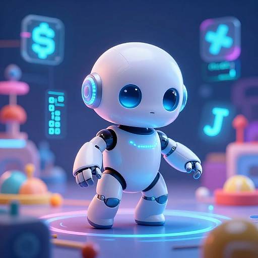 Baby AI Android in Digital Playground
