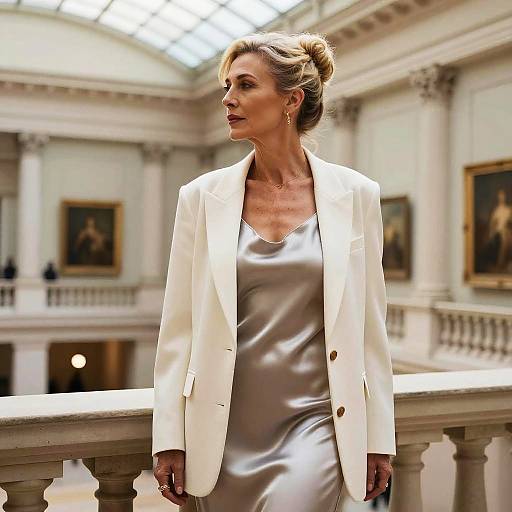 Half Bun Editorial in Museum Atrium