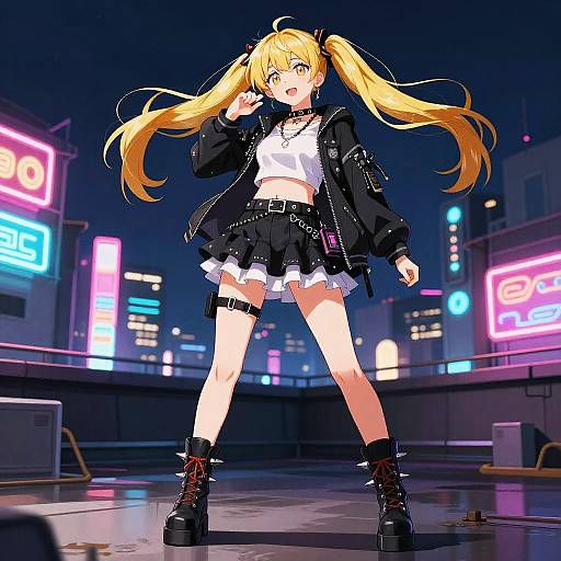 Misa Amane Punk Rock Full Body Portrait