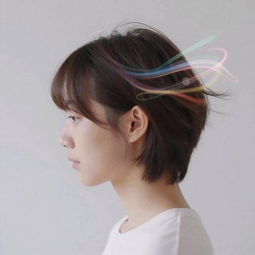 Digital Short Hair Transformation Art