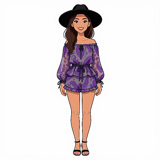 Bohemian Chic Smiling Woman Style