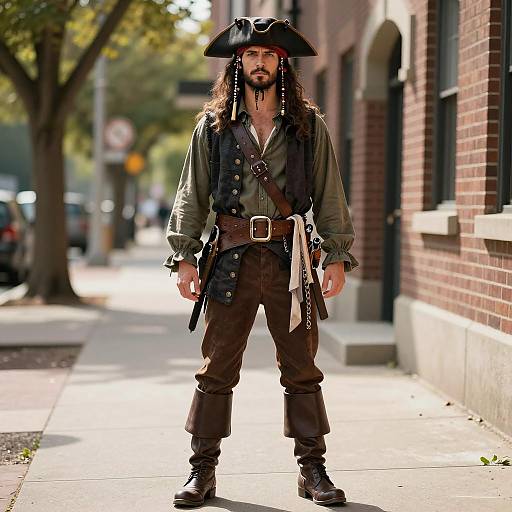 Handsome Rogue Pirate Halloween Costume