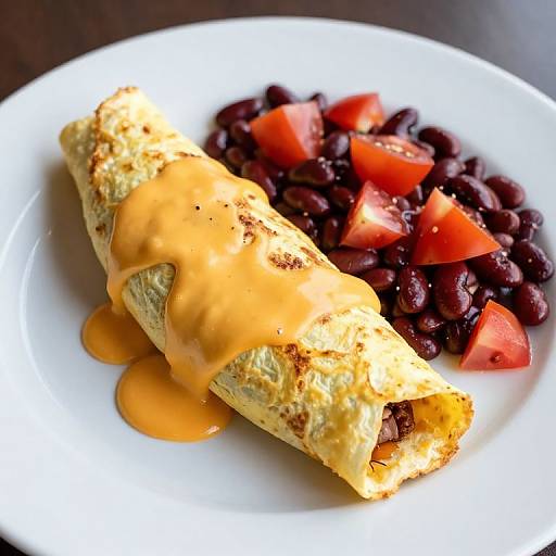 Golden Cheese Chili Cheese Omelet