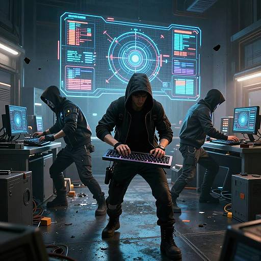 Cinematic Cyberpunk Hackers Rampage