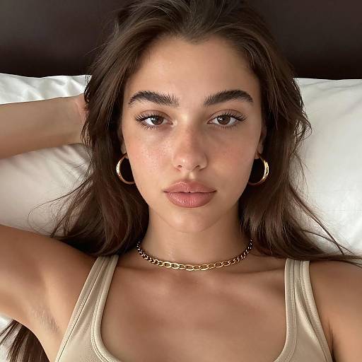 Portrait of a Young Woman in Gold