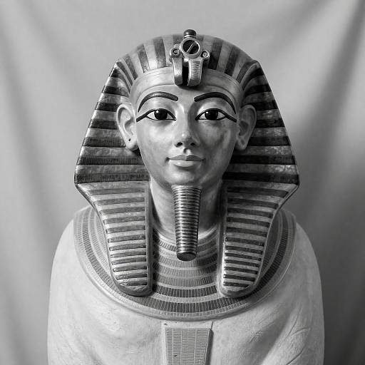 Black and White Egyptian Mummy Portrait