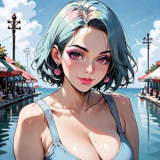 High-Quality Anime Girl Portrait