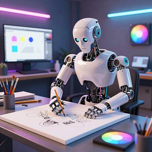 Robotic Artist with Digital Tools