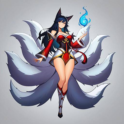 Ahri Full Body Magic Pose