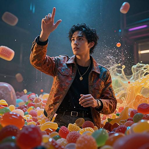 Ultra-Realistic Dramatic Male Model