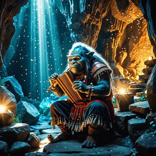 Troll Bard's Melodies in Crystal Cavern
