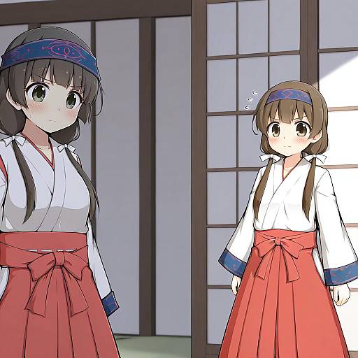 Illustration of Amayadori machi, kumamiko in the style of Goma (yoku yatta hou jane)