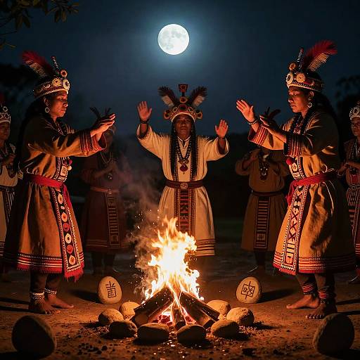 Nahua Shamanic Fire Dance Ritual