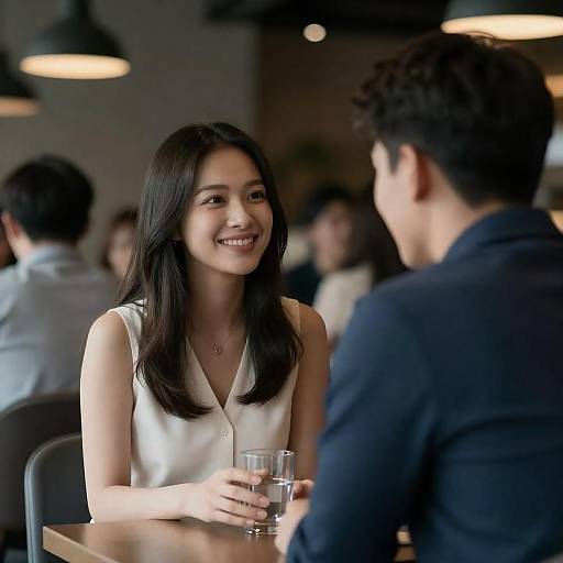 Romantic Evening at a Chic Restaurant