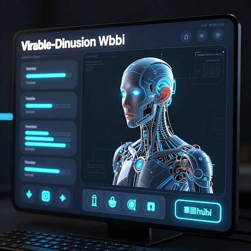 Futuristic Cybernetic Control Interface