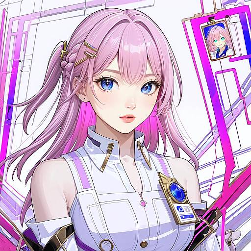 Illustration of Asta (honkai: star rail), honkai: star rail in the style of Amezawa koma