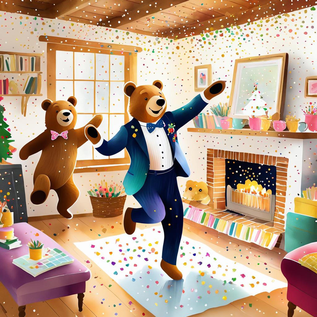 Dancing Bear Celebration in Cozy Cottage