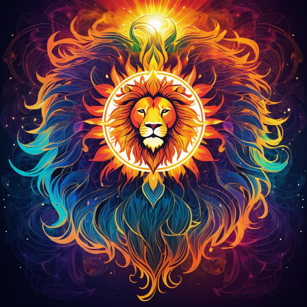 Vibrant Lion's Mane and Sun Connection