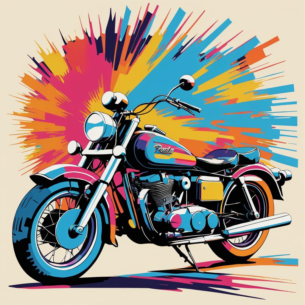 Pop-Art Motorcycle Inspired by Warhol