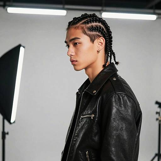 Feed-In Braids Fashion Editorial Shot