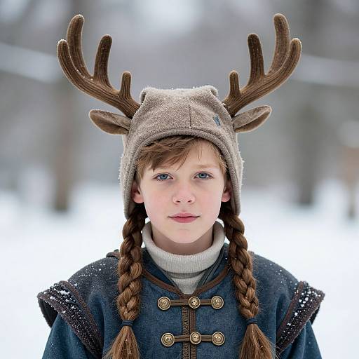 Kristoff Inspired Boy with Antlers
