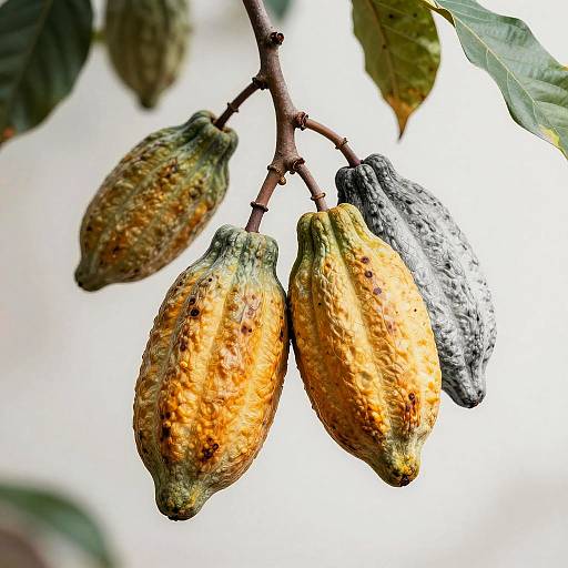 Ultra HD Realistic Cacao Tree Engraving