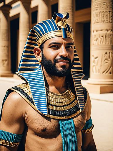 Modern Egyptian Costume Cosplay Editorial Portrait