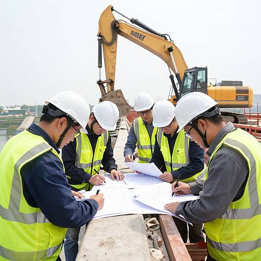 Engineers Designing Bridge Construction