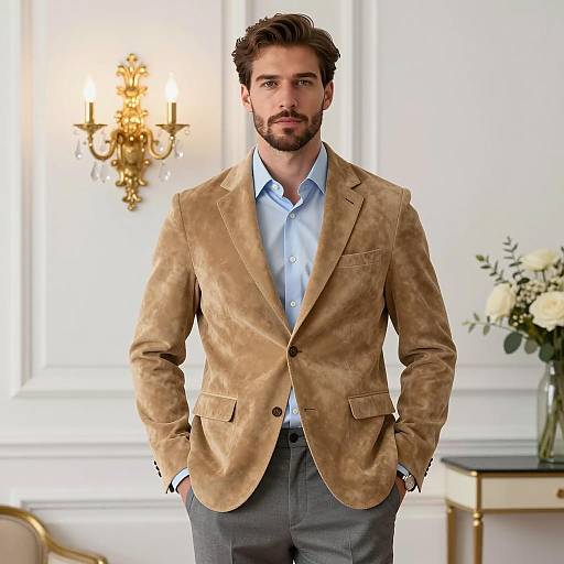 Sophisticated Male Portrait in Elegant Setting