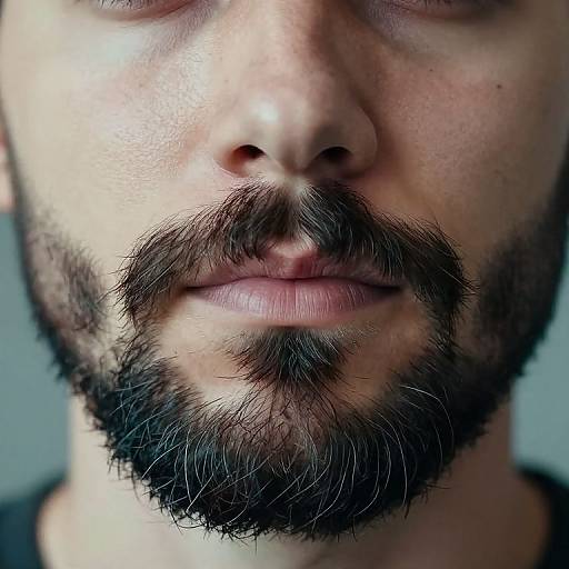 Dynamic Mustache to Beard Blending Portrait