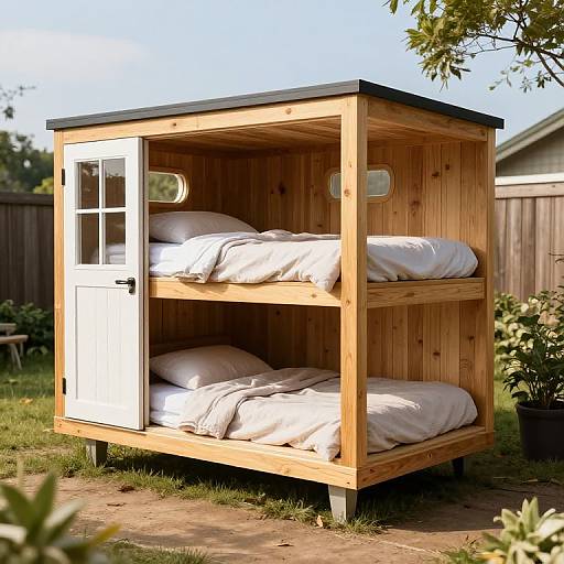Cozy Tiny House with Sleeping Cubbies