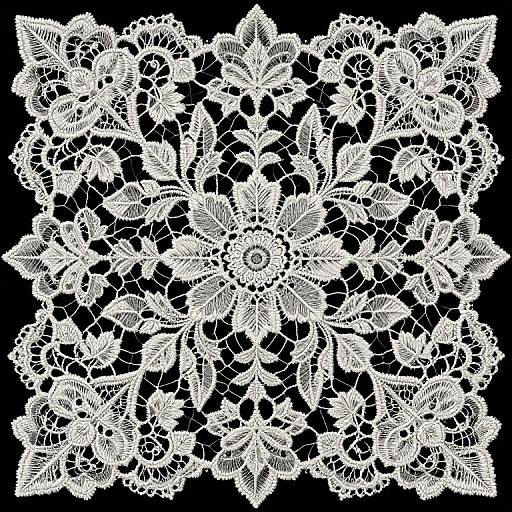 Photo-Realistic Vintage Lace Artwork