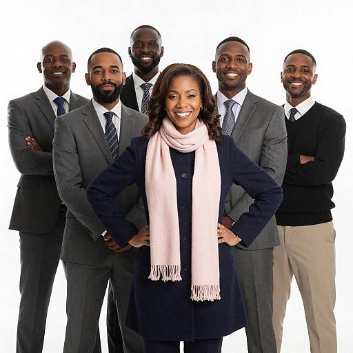 Confident Business Team Standing Together