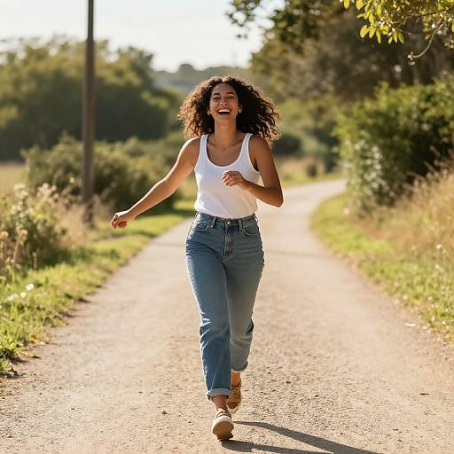 Sun-Kissed Path of Vitality and Joy