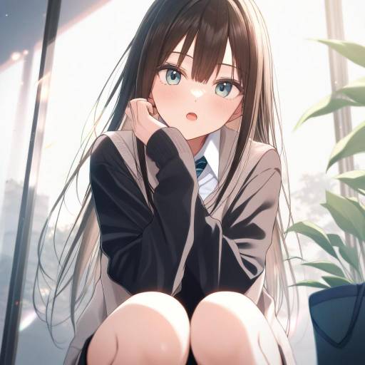 Portrait of Shibuya Rin with Green Eyes