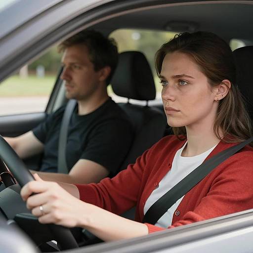 Serious Moments in a Car: Couple Scene