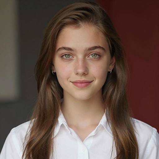 Portrait of a Young Woman in Nature