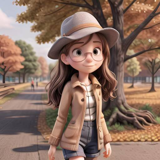 Autumn Elegance: A Stylish Girl