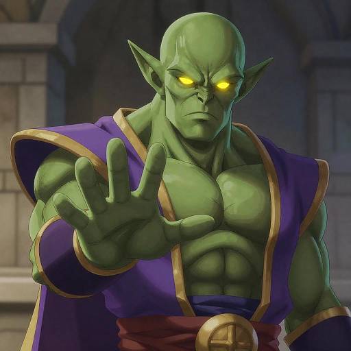 Muscular Humanoid with Glowing Eyes