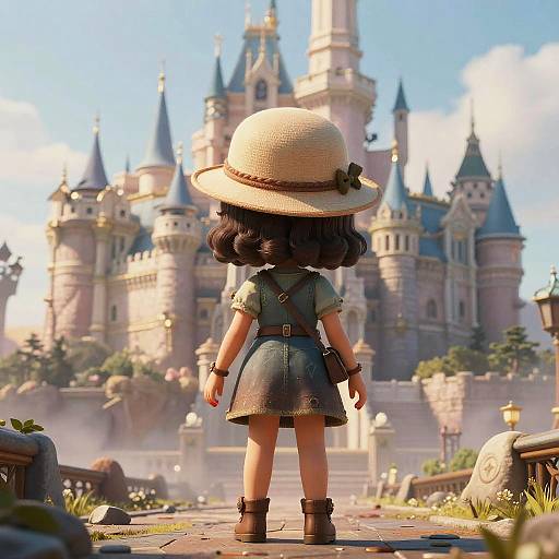 Cute Tamil Girl in Dieselpunk Fantasy