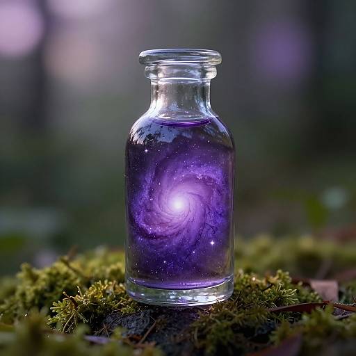 Galaxy in a Glass Bottle Landscape