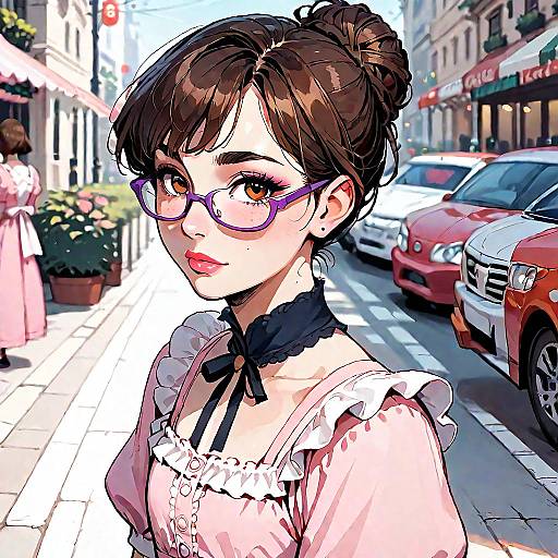 Alice-Inspired Girly City Close-Up