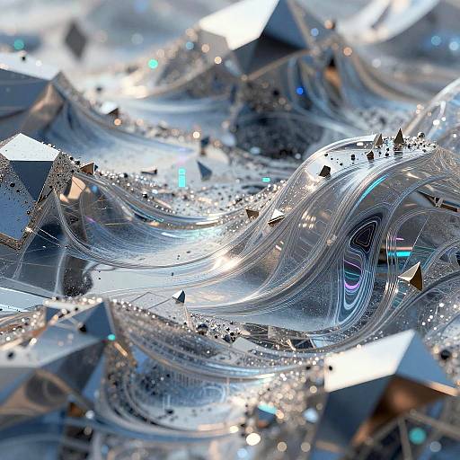 Futuristic Cybernetic Abstract Art