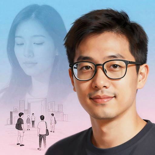 Realistic Portraits with Abstract Elements