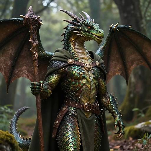 Zrpg Style Medieval Dragon Portrait