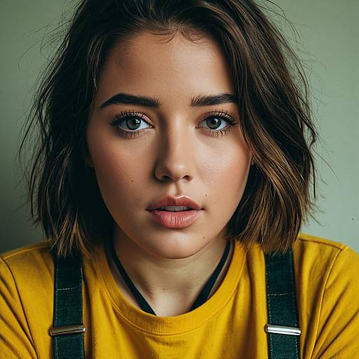 Detailed Portrait of Crying Girl