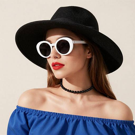 Stylish Woman in Sunlit Elegance