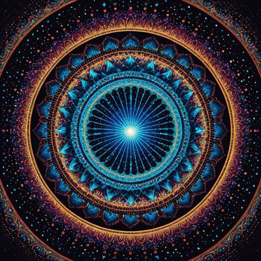 Hypnotic Cosmic Fractal Mandala