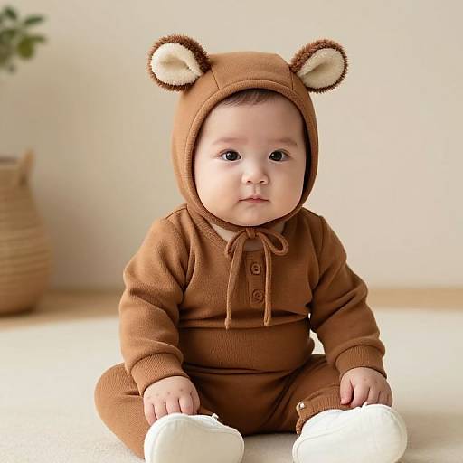 Cozy Baby in Adorable Animal Outfit