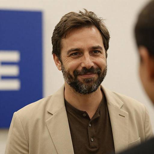 Warm Portrait of a Smiling Man